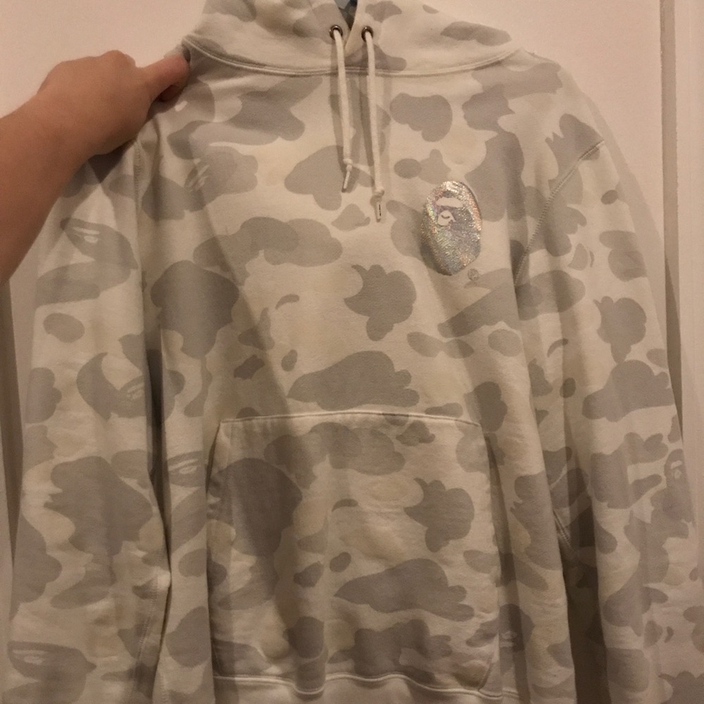 Glow in the dark men's city camo bape hoodie